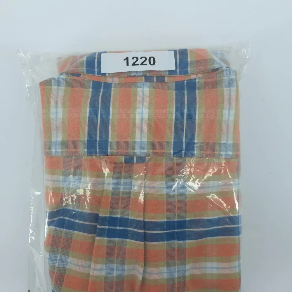 LL Bean‎ Signature Flannel Shirt Mens XXL Tall Slim Fit Plaid Oxford Button Down - Picture 8 of 8